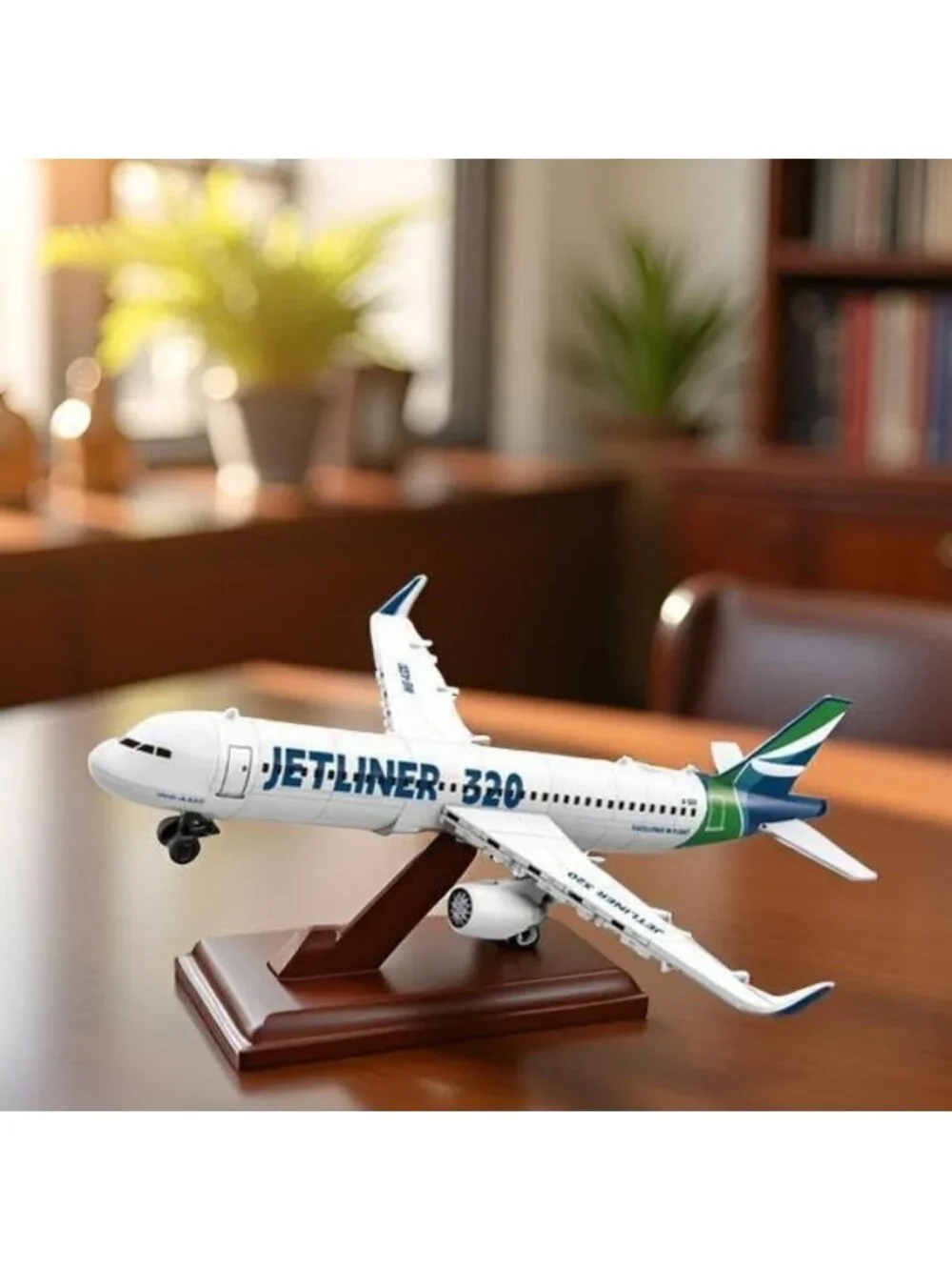 Airplane A320 Building Block Set - 1:112 Scale Model for Creative Play & Display